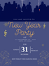 Blue Glitter New Year&