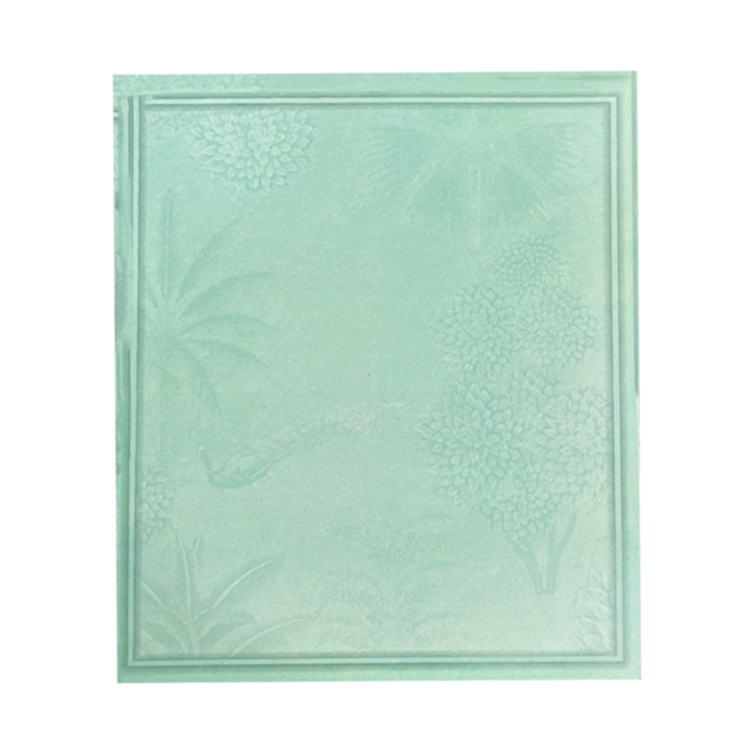 Regal Green Ganesha Wedding Card-KNAV1802