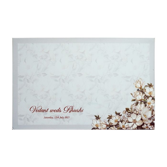 Grey Premium Padded Invitation Card-King of Cards