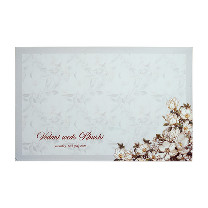 Grey Premium Padded Invitation Card-King of Cards