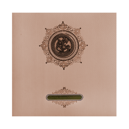 Pink Ganesha Nameplate Invitation Card-King of Cards