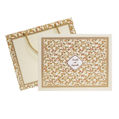 Yellow Persian Floral Royal Wedding Box-King of Cards