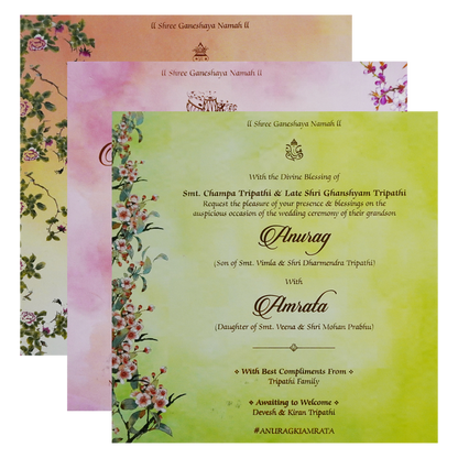 Ivory Padded Wedding Card-King of Cards