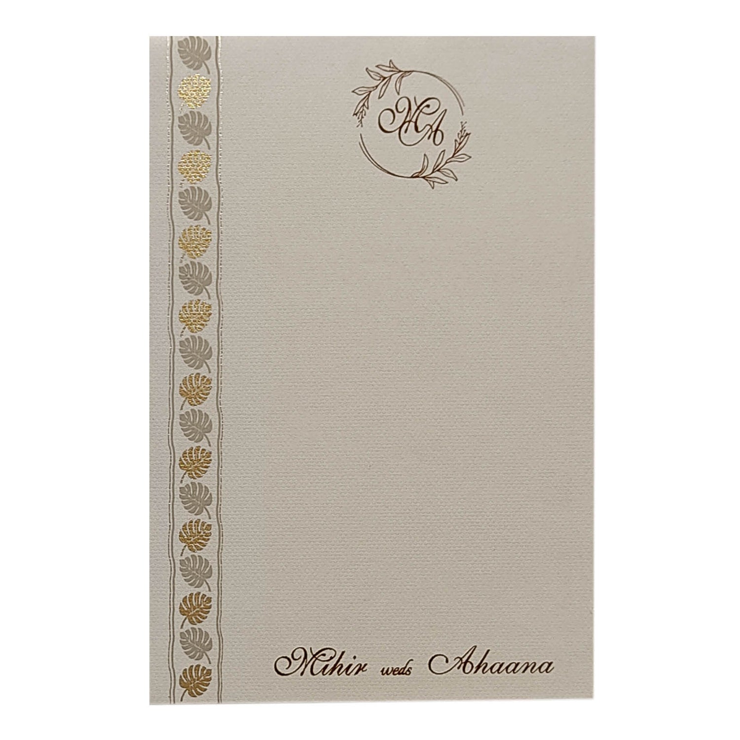 Light Grey Single Sheet Invitation-KRCS6352