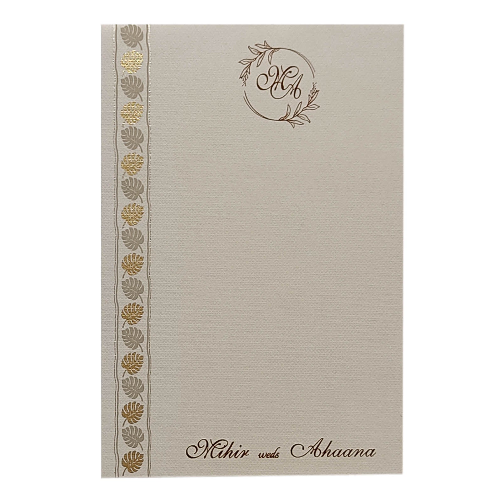 Light Grey Single Sheet Invitation-KRCS6352