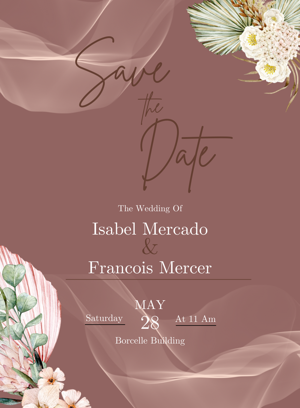 Secret Garden Modern Invitation-AAMEN005