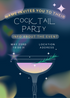 Blue Premium Cocktail Party Invitation-AACPI004