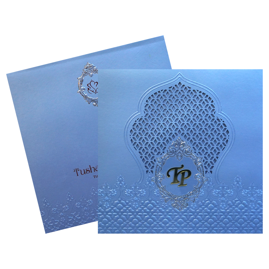 Light Blue MDF Invitation-KPR09340