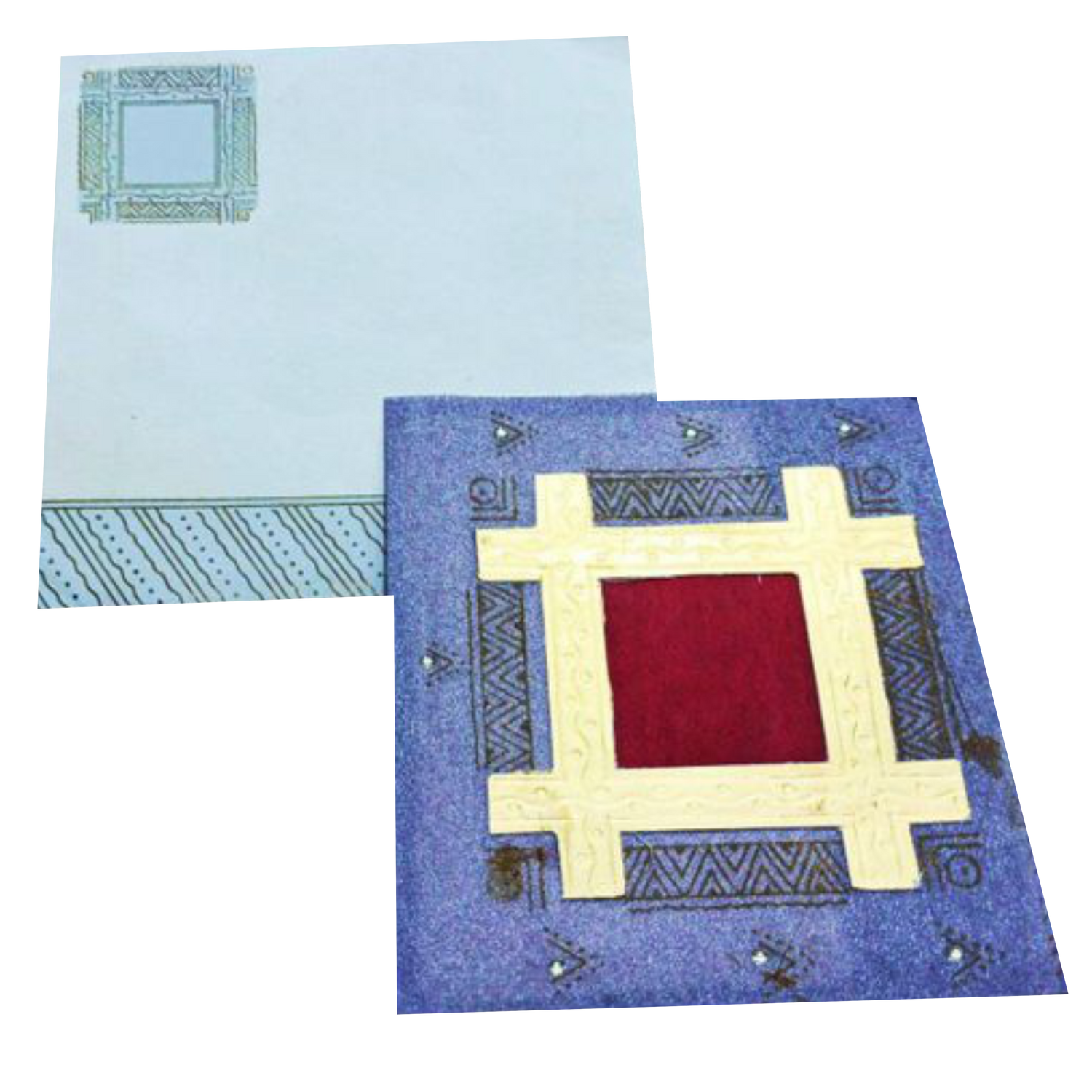 Blue Personal Invitation Card-King of Cards