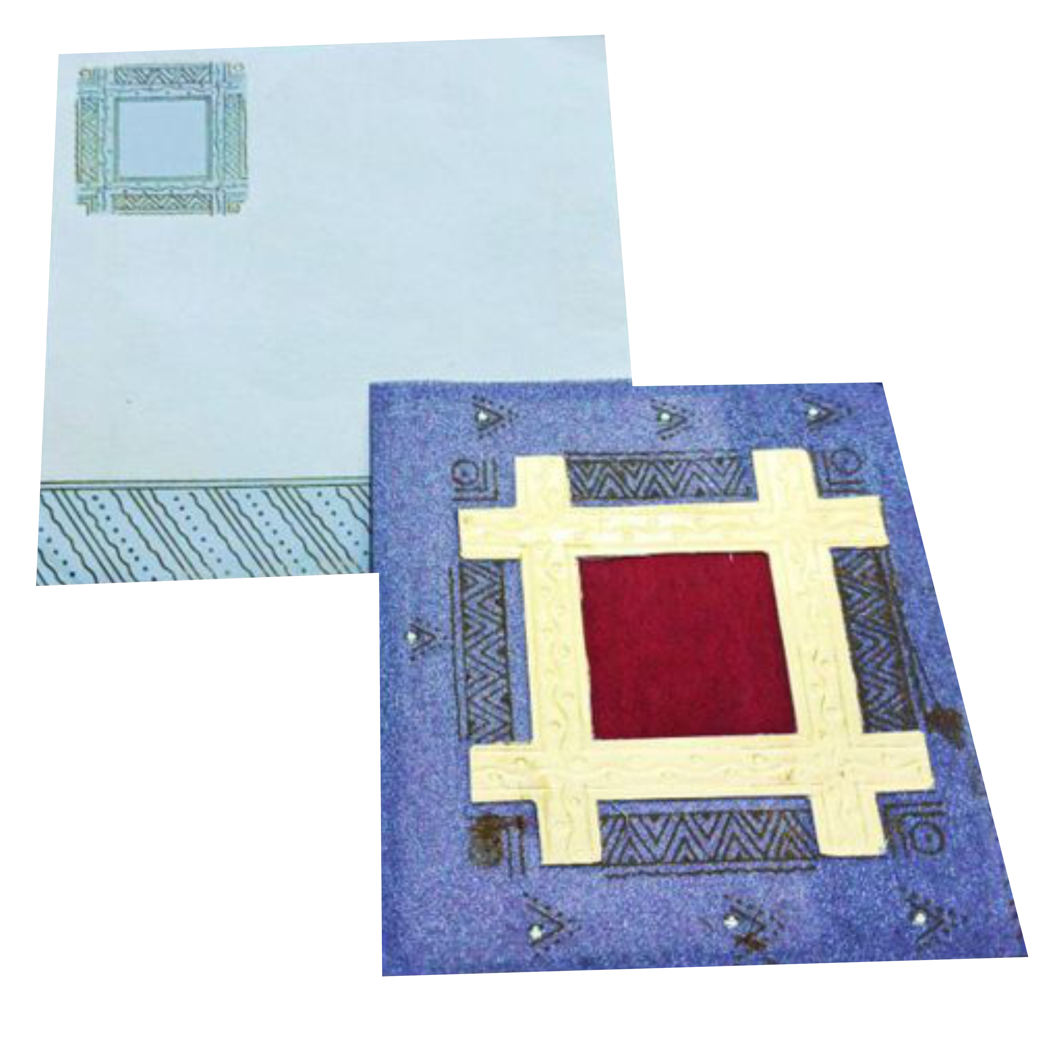 Blue Personal Invitation Card-King of Cards