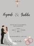 Silver Elegance Christian Wedding Invitation-AACWI018