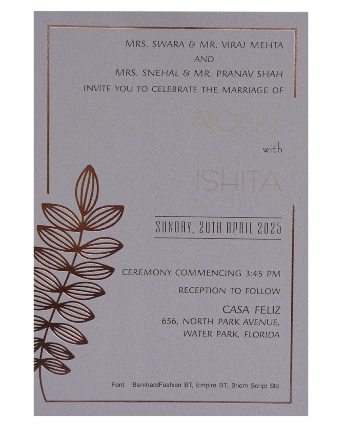 Faded Violet Single Card-KRCS7213