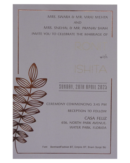 Faded Violet Single Card-KRCS7213