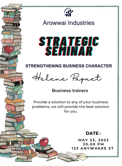 Stack of Books Seminar Invitation-AASMI002
