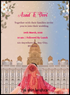 Stunning Golden Gujarati Wedding Invitation&