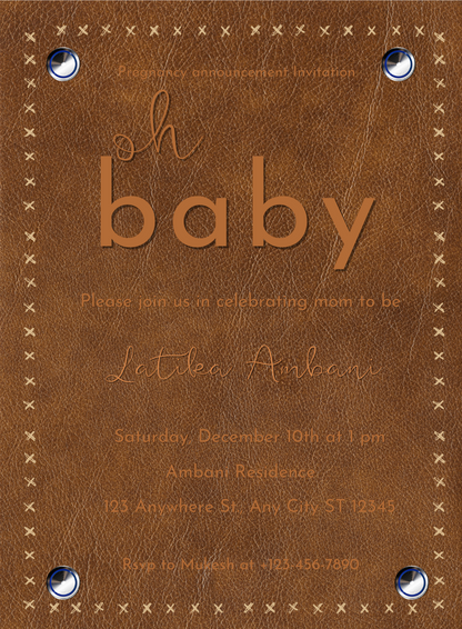 Sweet Theme Pregnancy Announcement Invitation-AAPAI002