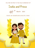 Swing Floral Haldi Cremony Invitation-AAHCI024
