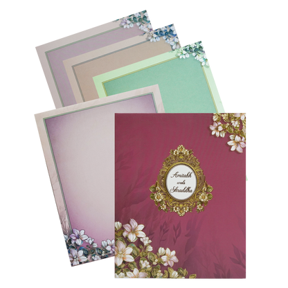 Make your event special with our exclusive Pink Floral Padded Wedding Card. Shop now! ?WhatsApp Support ?Express Delivery.