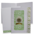 Green White Ganesha Floral Wedding Card - KNJS2087G