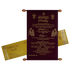 Make your event special with our exclusive Dark Maroon Scroll Invitation Order now! ?WhatsApp Support ?Express Delivery.