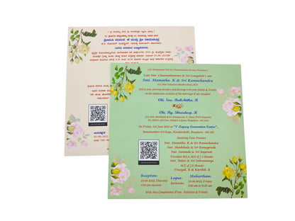 Light Green Ultra Premium Floral Theme With Sweet Box-KNKUP045