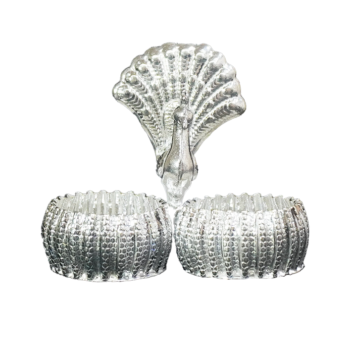 Peacock Haldi Kumkum Holder-King of Cards