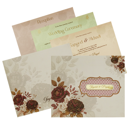 Make your event special with our exclusive Cream Rose Padded Wedding Card. Shop now! ?WhatsApp Support ?Express Delivery.