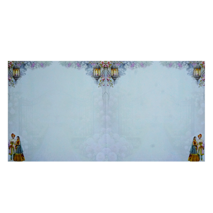 Jade Green Bride and Groom Wedding Card-KNSN6709B