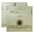 Pastel Green Gold Floral Padded Wedding Card-KSSC2380