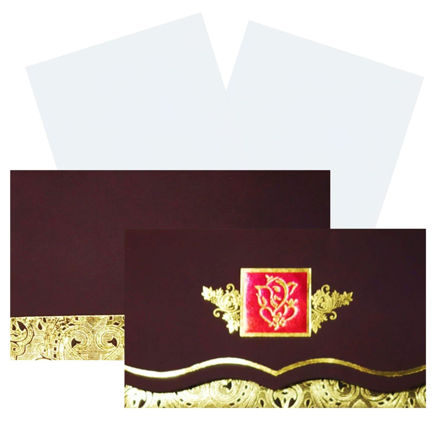 Black Personal Invitation Card