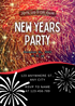 Gold Fireworks New Year Party Invitation-AANYI003