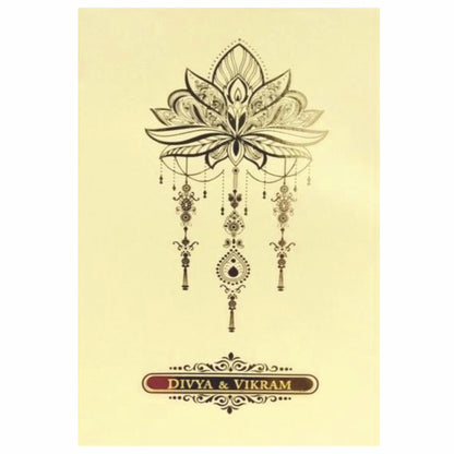 Yellow Floral Invitation Card-KNPR4505C