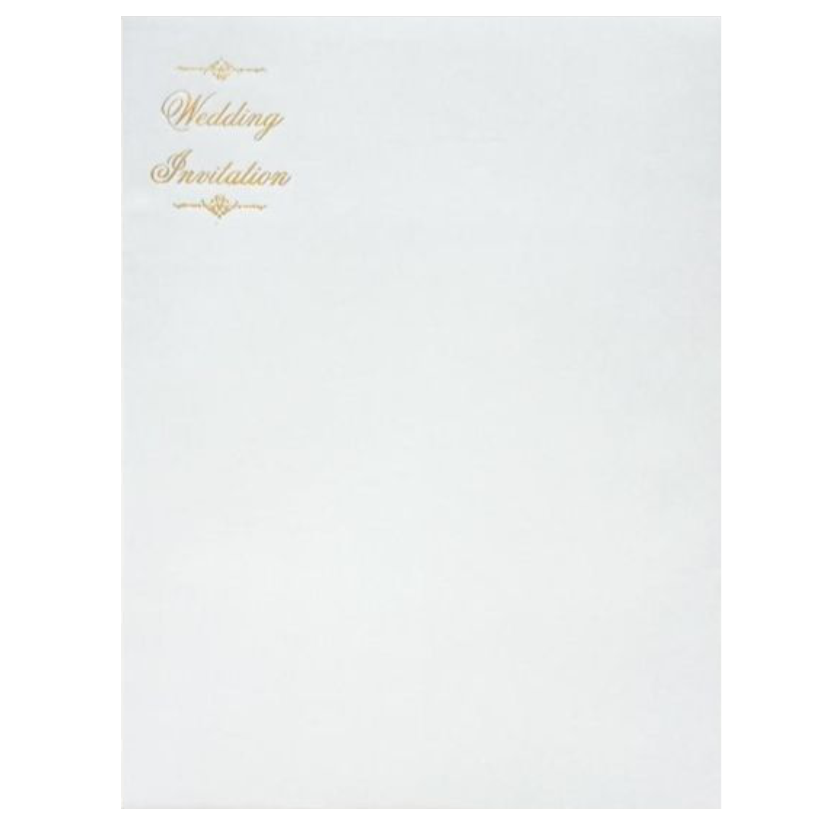 Blue Laser Cut Invitation With Gold Tipping Message Box-KNCPC431