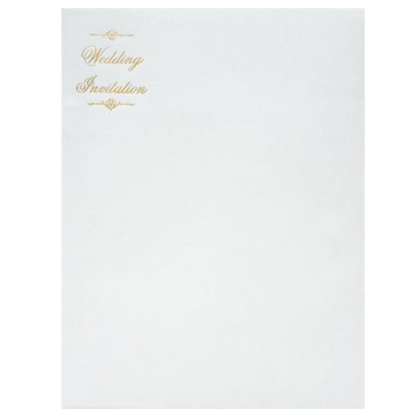 Blue Laser Cut Invitation With Gold Tipping Message Box-KNCPC431