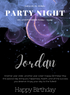 Black Elegant Birthday cards for him-AABCH009