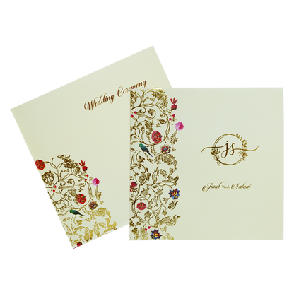 Yellow Designs Padded Wedding Card-KBM04790