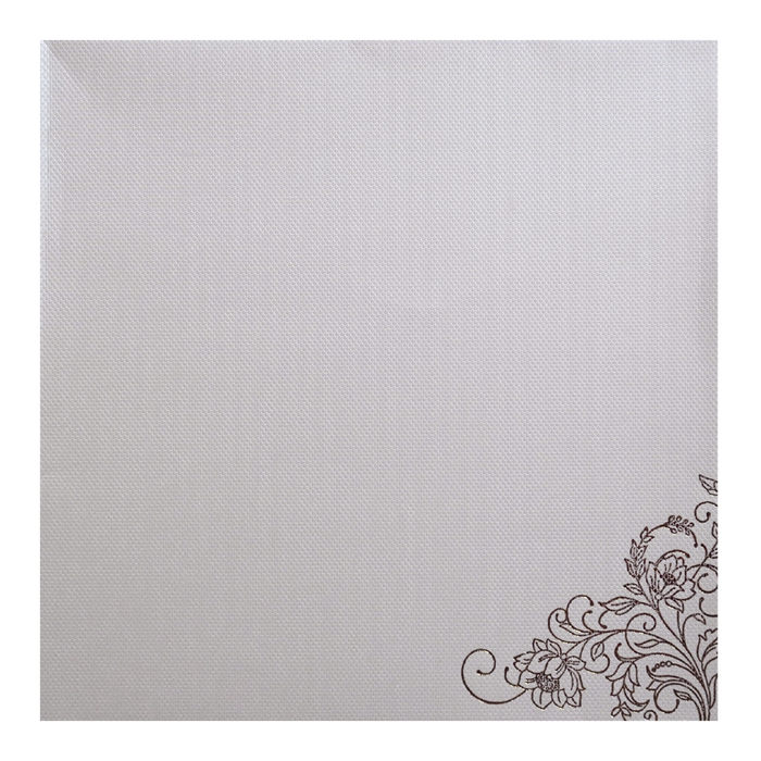 Ivory Golden Floral Wedding Card-King of Cards