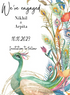 Watercolor Peacock Engagement Invitation-AAEGI004
