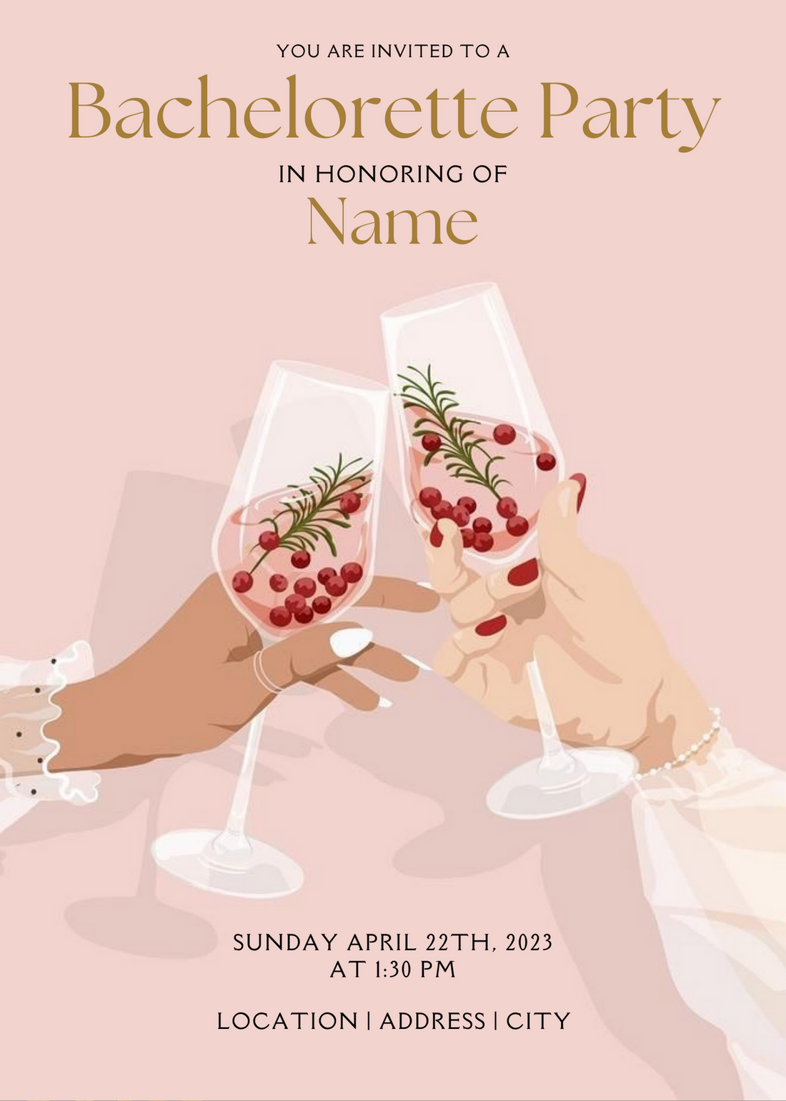 Bachelorette Party Invitation-AABCP002