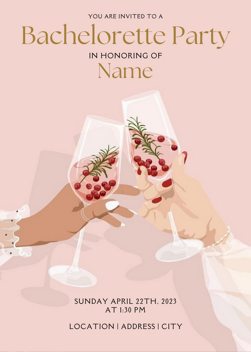 Bachelorette Party Invitation-AABCP002