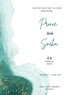 Turquoise White Premium Wedding Invitation-AAPWI010