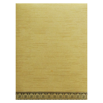 Metallic Gold Ganesha Nameplate Wedding Card-King of Cards