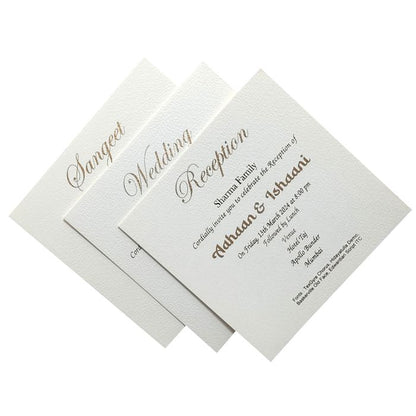 White Floral Invitation Card-King of Cards