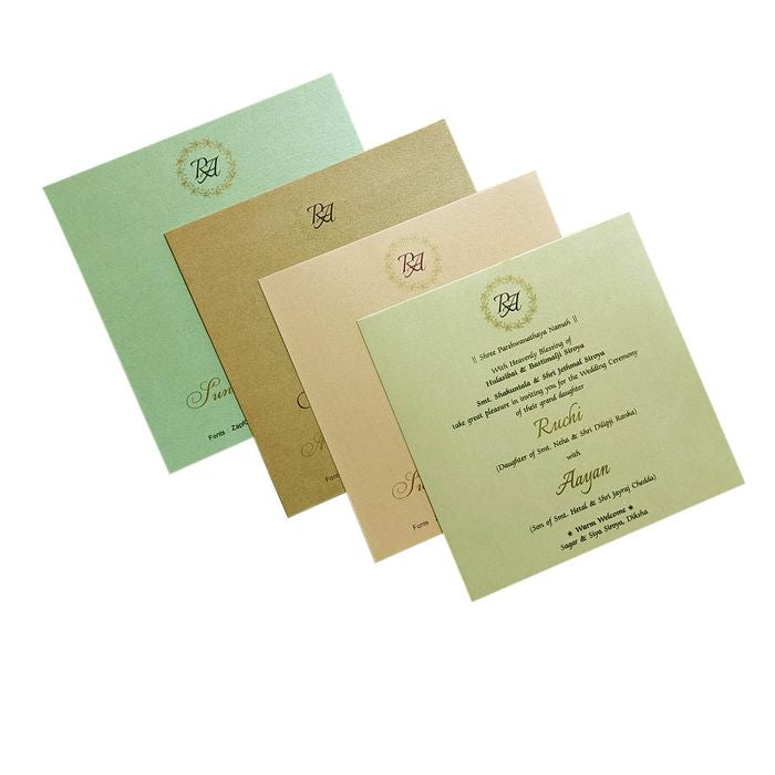 Dark Blue Gold Design Invitation-King of Cards