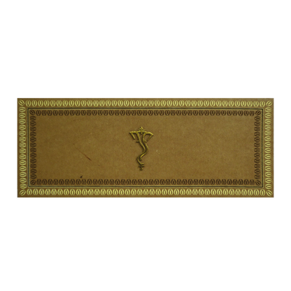 Brown Ganesha Wedding Invitation-KRC30062