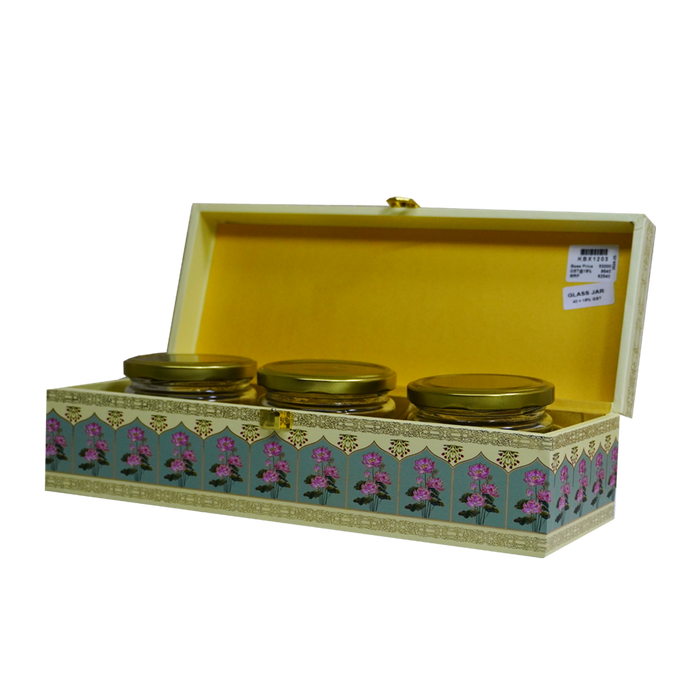 Cream Indian Inspired Box Invitation-King of Cards