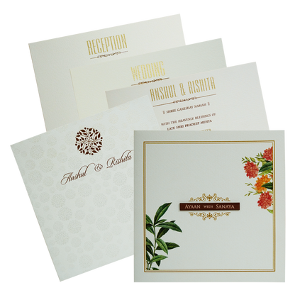 Make your event special with our exclusive Carnation Pink Floral Padded Wedding Card. Shop now! ?WhatsApp Support ?Express Delivery.