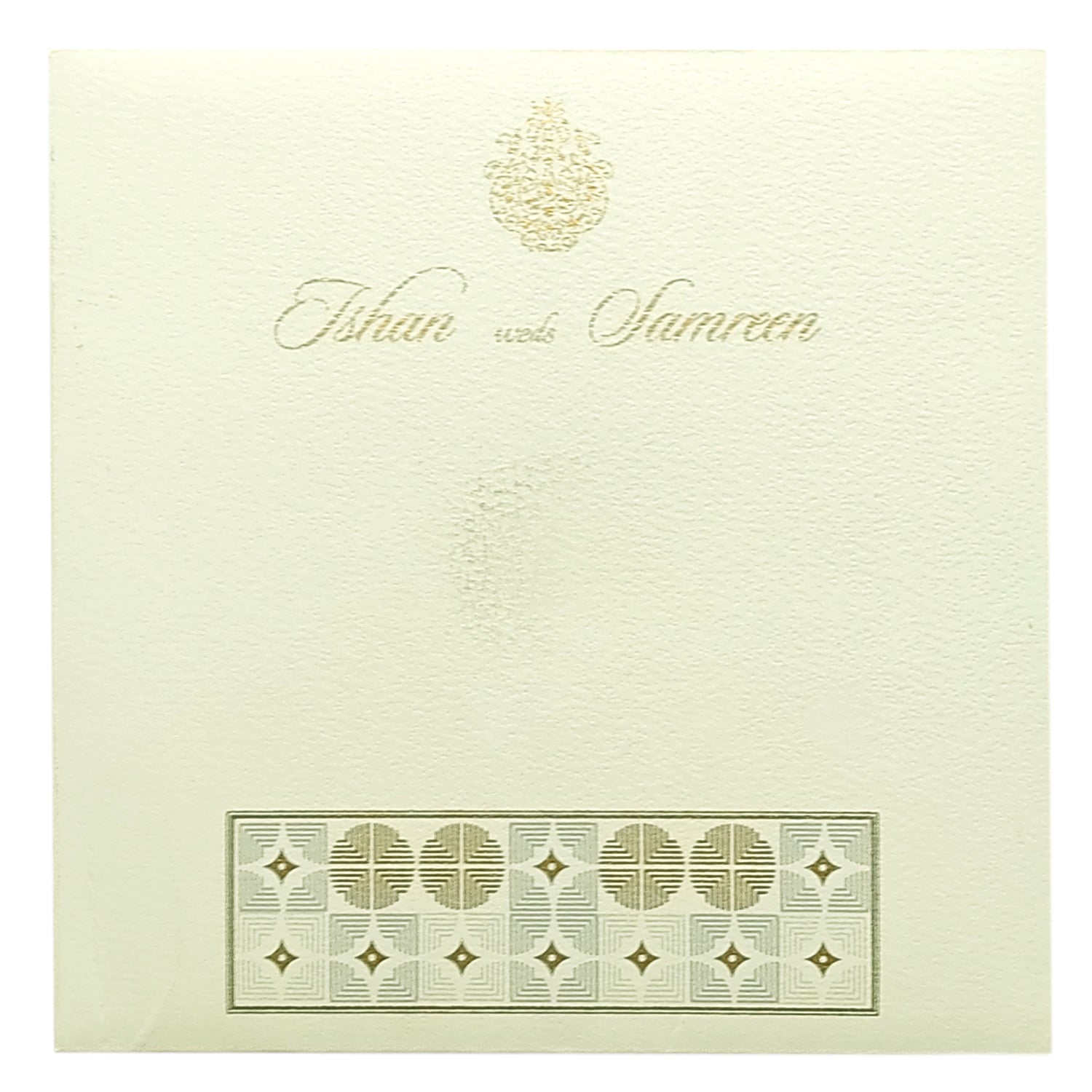 White Dot Design Invitation Card-KRC29223