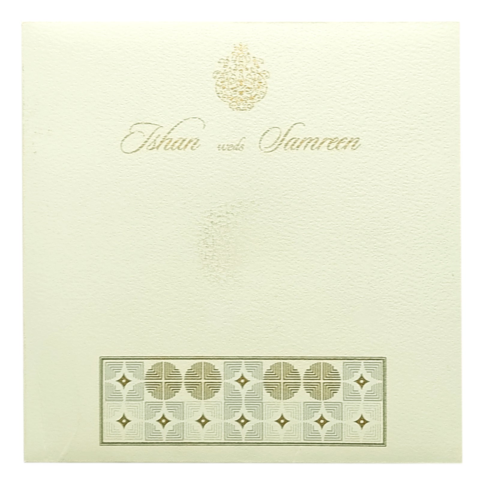 White Dot Design Invitation Card-KRC29223