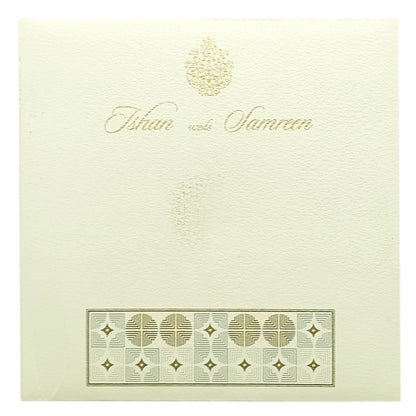 White Dot Design Invitation Card-KRC29223